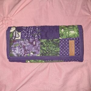 Donna Sharp Purple Quilted Wallet